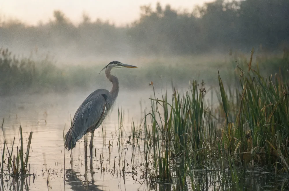 A heron that let me get closer than expected.