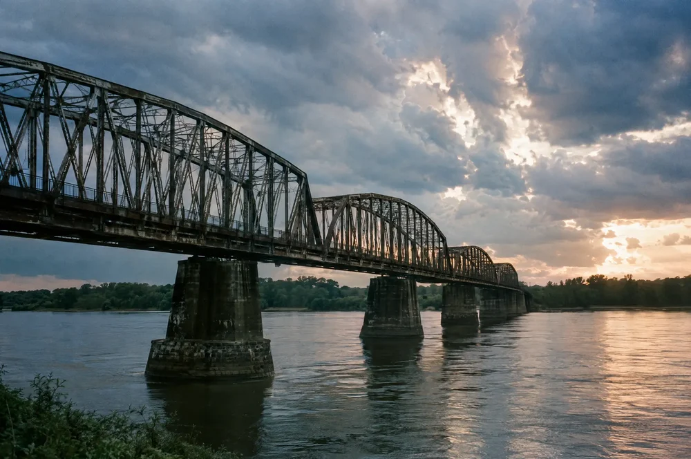 The bridge as the clouds cleared.